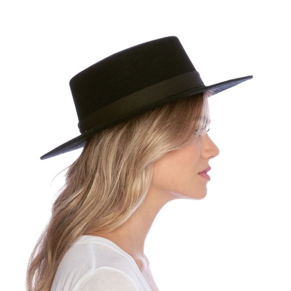 EUC Janessa Leone Gabrielle hat small wool & leather - Picture 3 of 5